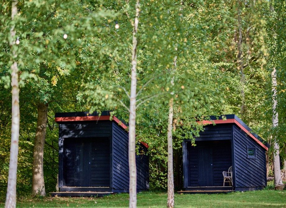 Woodland timber huts